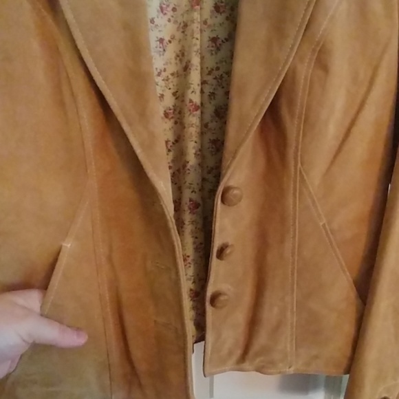 Women's suede leather jacket - Picture 3 of 6